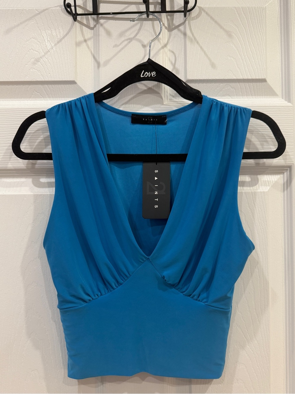 Blue Crop Top